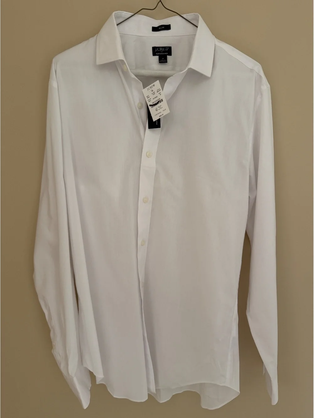 NWT J.Crew M crisp white dress shirt